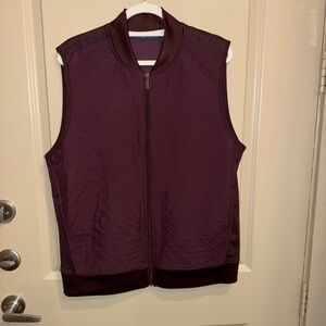 NWOT Men’s Perry Ellis Performance Vest Zip Front sz Large